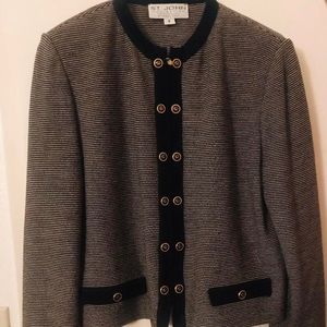 Tweed St. John Collection Blazer Sweater